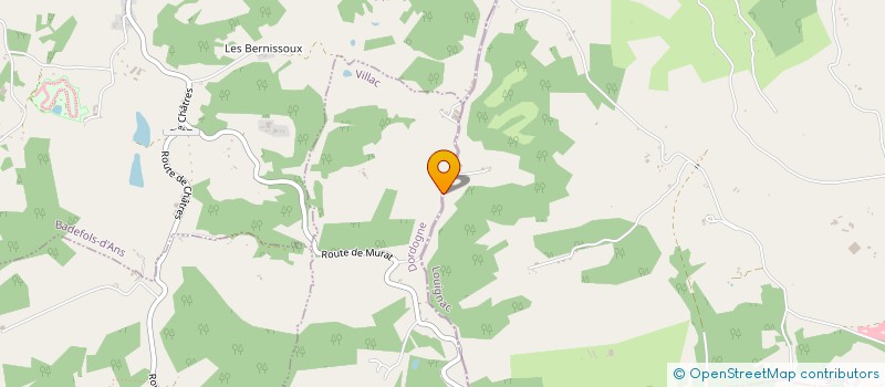 localisation de l'entreprise MADAME JOSETTE SARLANDIE  VILLAC