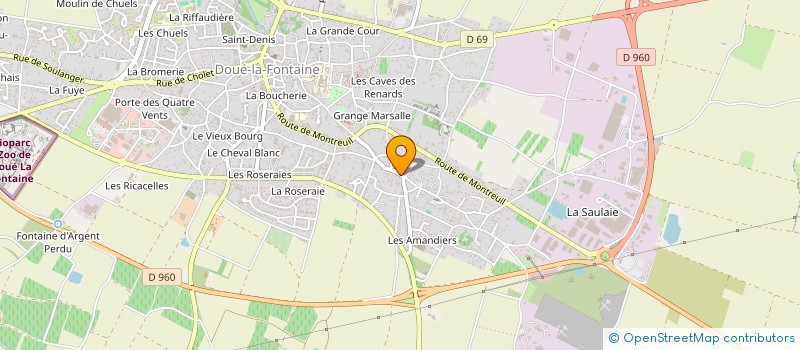 localisation de l'entreprise MADAME JOSETTE SAUMUREAU à DOUE-EN-ANJOU