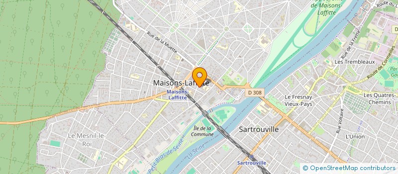 localisation de l'entreprise MADAME JOSETTE SAURON  MAISONS-LAFFITTE