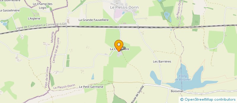 localisation de l'entreprise MADAME JOSETTE SAVARY  LE PLESSIS-DORIN