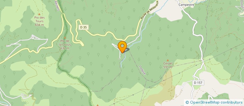 localisation de l'entreprise MADAME JOSETTE SERRA  LODEVE