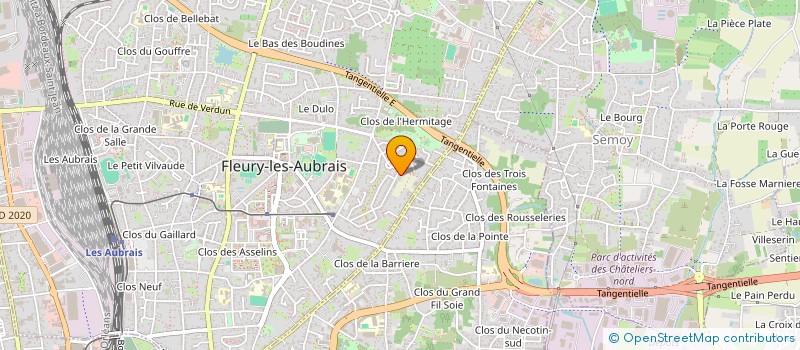 localisation de l'entreprise MADAME JOSETTE TABUTEAU à FLEURY-LES-AUBRAIS