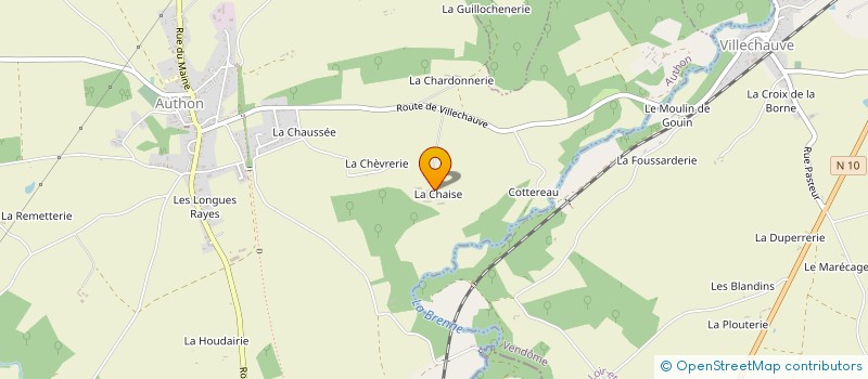 localisation de l'entreprise MADAME JOSETTE TERMEAU  AUTHON