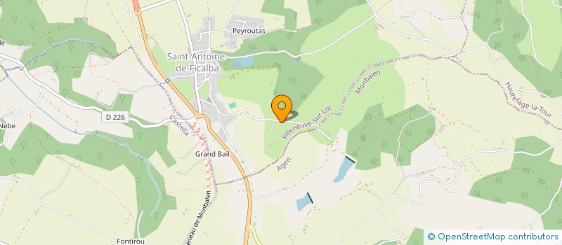 localisation de l'entreprise MADAME JOSETTE TESQUET  SAINT ANTOINE DE FICALBA