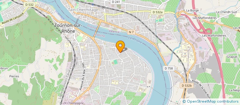 localisation de l'entreprise MADAME JOSETTE TESTENIERE à TOURNON-SUR-RHONE