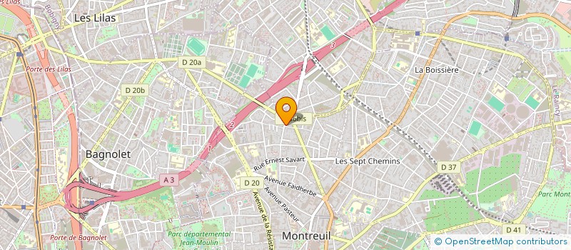 localisation de l'entreprise MADAME JOSETTE TIXIDRE à MONTREUIL