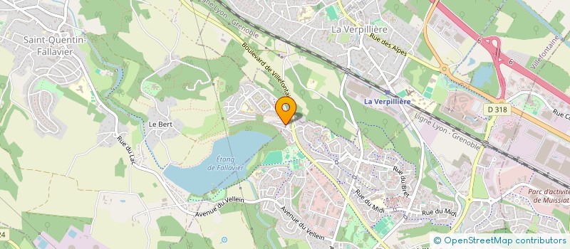 localisation de l'entreprise MADAME JOSETTE TRUCHET  SAINT-QUENTIN-FALLAVIER