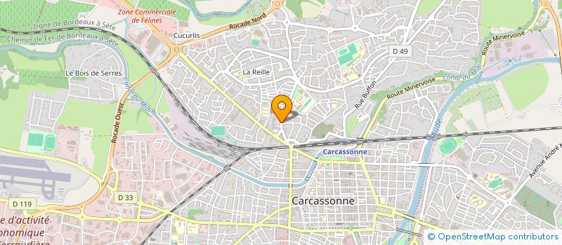 localisation de l'entreprise MADAME JOSETTE UZAC à CARCASSONNE