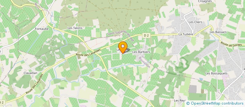 localisation de l'entreprise MADAME JOSETTE VAUDIN  ROUSSILLON