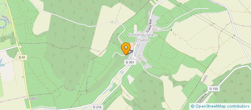 localisation de l'entreprise MADAME JOSETTE VENTURA à FONTENAY PRES CHABLIS
