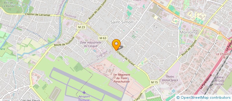 localisation de l'entreprise MADAME JOSETTE VERDIE-LETRAIN  TOULOUSE