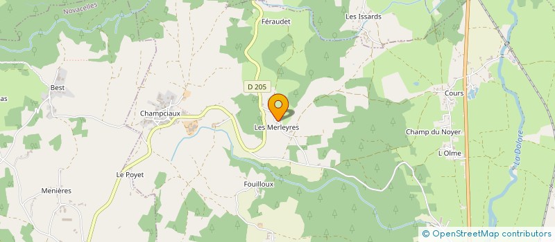 localisation de l'entreprise MADAME JOSETTE VIALLARD  ARLANC