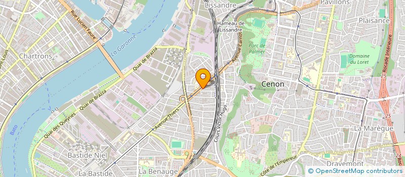 localisation de l'entreprise MADAME JOSETTE VIANDON  CENON