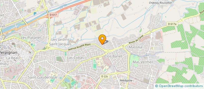 localisation de l'entreprise MADAME JOSETTE VICAINE  PERPIGNAN