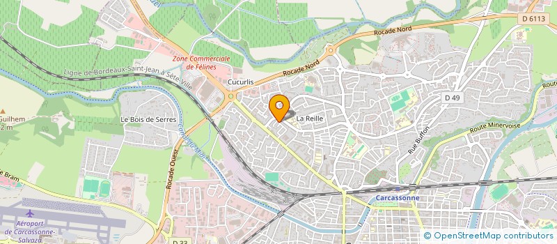 localisation de l'entreprise MADAME JOSETTE VIDAL  CARCASSONNE