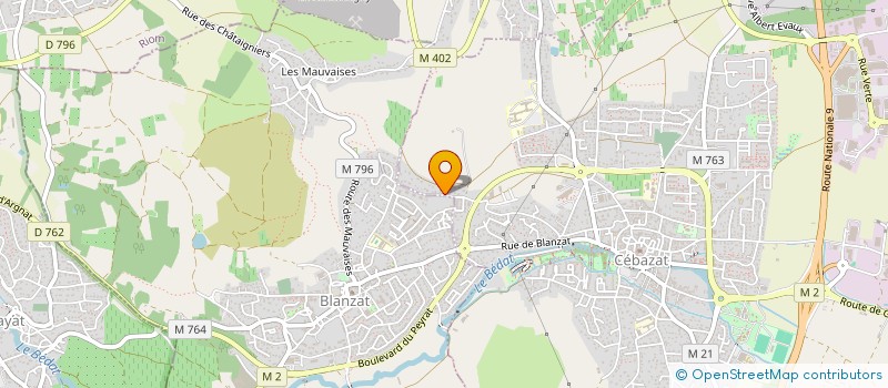 localisation de l'entreprise MADAME JOSETTE VIDAL à CEBAZAT