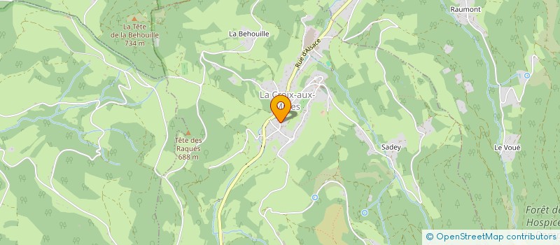 localisation de l'entreprise MADAME JOSETTE VOINSON  LA CROIX-AUX-MINES