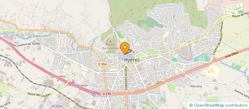 localisation de l'entreprise MADAME JOSETTE VOLPIN  HYERES