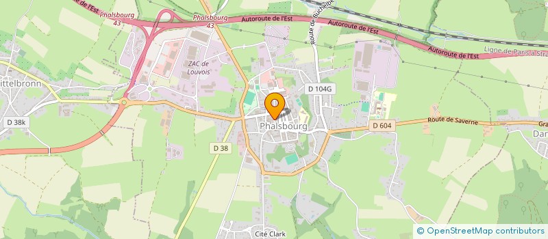 localisation de l'entreprise MADAME JOSETTE WITZ à PHALSBOURG