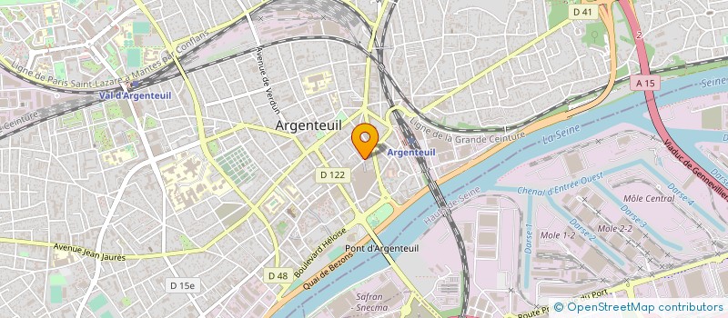 localisation de l'entreprise MADAME JOSIANE ABBOU  ARGENTEUIL