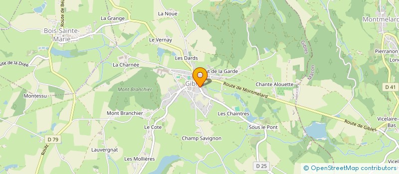 localisation de l'entreprise MADAME JOSIANE ALLAIN  GIBLES