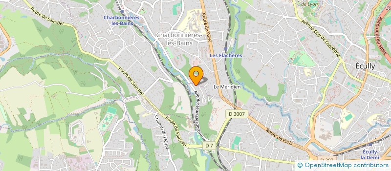 localisation de l'entreprise MADAME JOSIANE ALLOUCHE à CHARBONNIERES-LES-BAINS