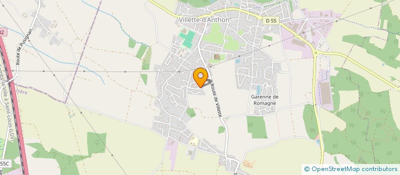 localisation de l'entreprise MADAME JOSIANE ALVAREZ  VILLETTE-D'ANTHON