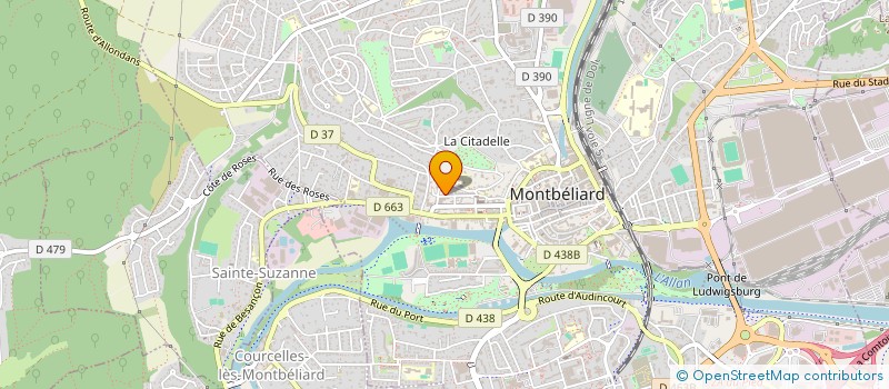 localisation de l'entreprise MADAME JOSIANE ARNOUX à MONTBELIARD