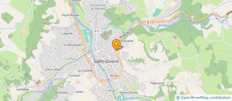 localisation de l'entreprise MADAME JOSIANE AUDINAT à SAINT-GIRONS