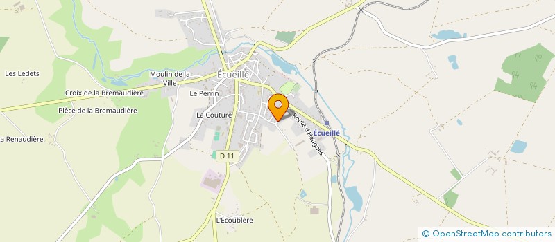 localisation de l'entreprise MADAME JOSIANE AUGIS à ECUEILLE