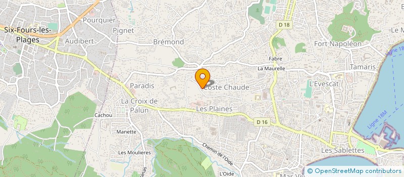 localisation de l'entreprise MADAME JOSIANE BACCELLI à LA SEYNE-SUR-MER