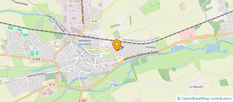 localisation de l'entreprise MADAME JOSIANE BAKADAL  VERNEUIL D'AVRE ET D'ITON