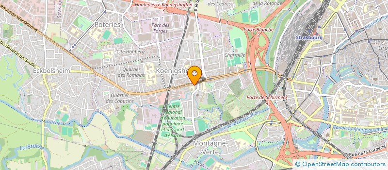 localisation de l'entreprise MADAME JOSIANE BARTH à STRASBOURG