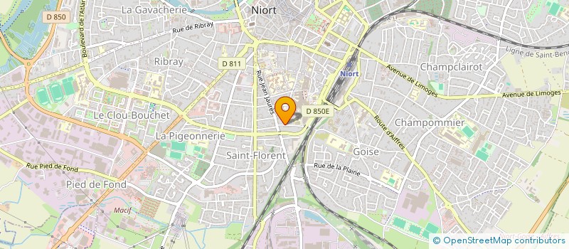 localisation de l'entreprise MADAME JOSIANE BEAUBEAU à NIORT