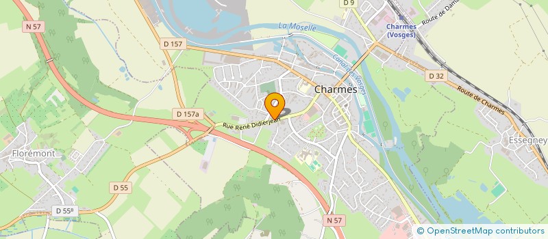 localisation de l'entreprise MADAME JOSIANE BEAURAIN à CHARMES
