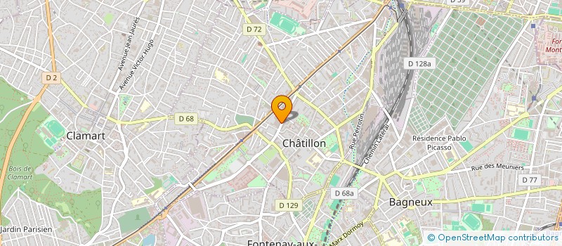 localisation de l'entreprise MADAME JOSIANE BENA à CHATILLON