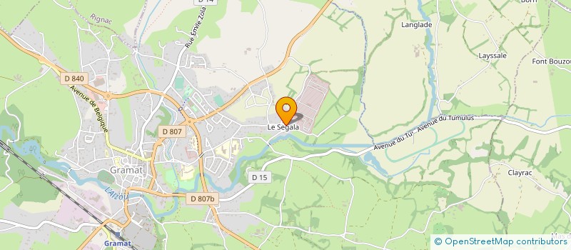 localisation de l'entreprise MADAME JOSIANE BERGOUNIOUX  BIO