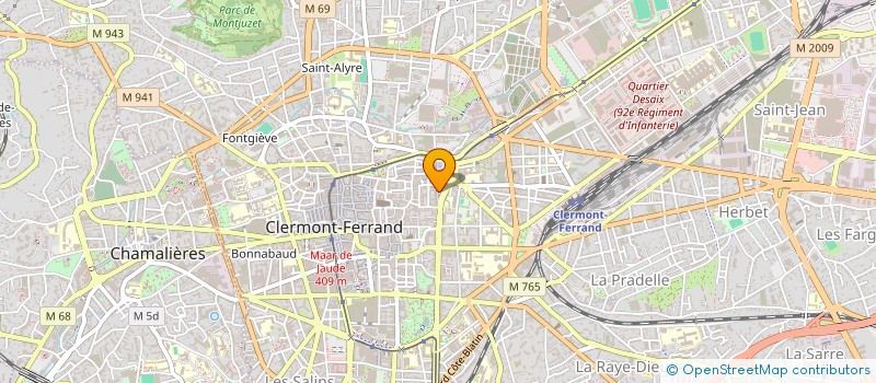localisation de l'entreprise MADAME JOSIANE BERIOUX à CLERMONT-FERRAND