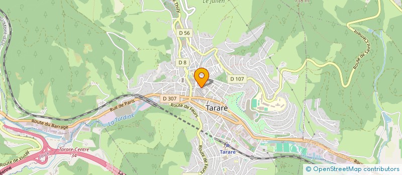 localisation de l'entreprise MADAME JOSIANE BERNICOT  TARARE