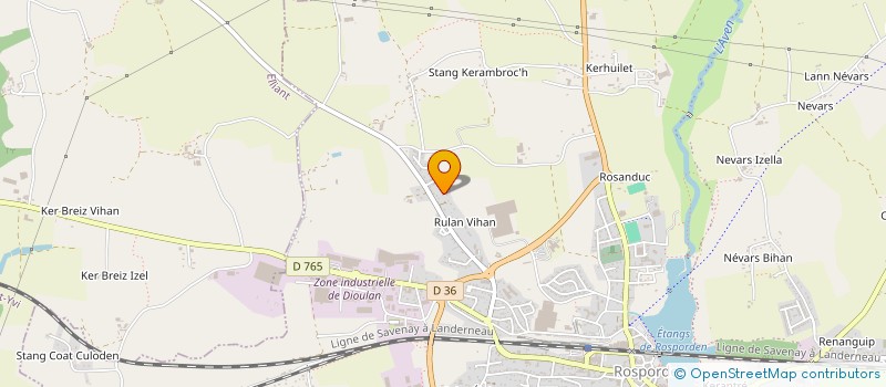 localisation de l'entreprise MADAME JOSIANE BERROU  ROSPORDEN