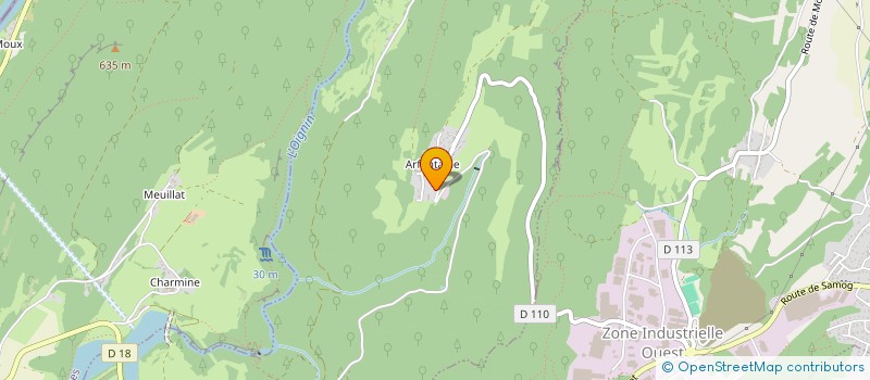 localisation de l'entreprise MADAME JOSIANE BILLOUD  SAMOGNAT