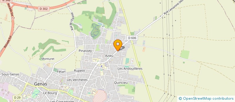 localisation de l'entreprise MADAME JOSIANE BLANC  GENAS