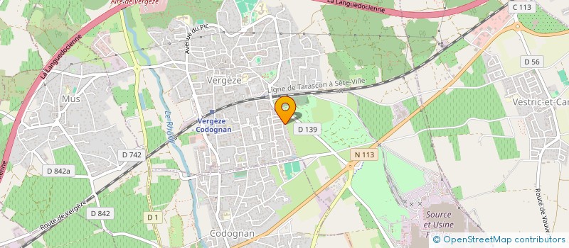 localisation de l'entreprise MADAME JOSIANE BOISSE  VERGEZE