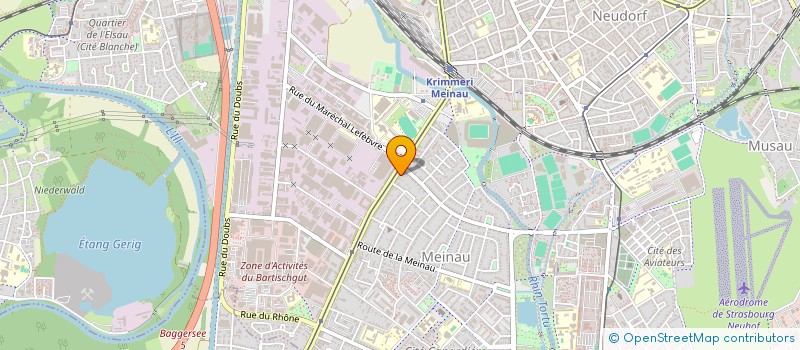 localisation de l'entreprise MADAME JOSIANE BONDOUX  STRASBOURG