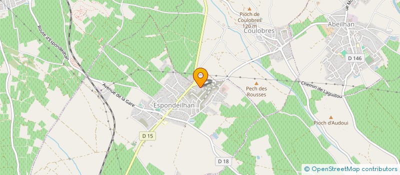 localisation de l'entreprise MADAME JOSIANE BONNEL  ESPONDEILHAN