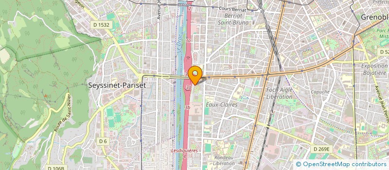 localisation de l'entreprise MADAME JOSIANE BOREL  GRENOBLE