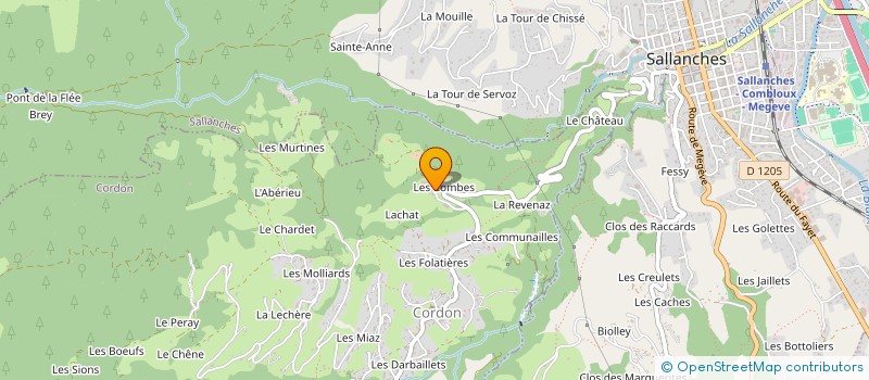 localisation de l'entreprise MADAME JOSIANE BOTTOLLIER-CURTET à CORDON