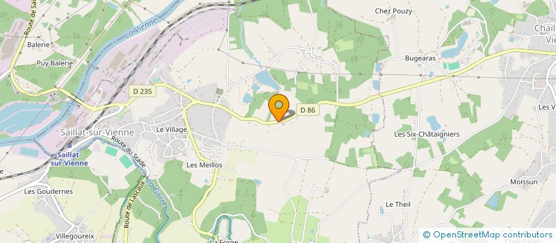 localisation de l'entreprise MADAME JOSIANE BOUBY  SAILLAT-SUR-VIENNE