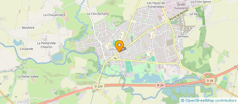 localisation de l'entreprise MADAME JOSIANE BOULLE  MORDELLES