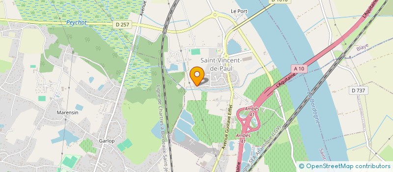 localisation de l'entreprise MADAME JOSIANE BOURDAGET  SAINT-VINCENT-DE-PAUL